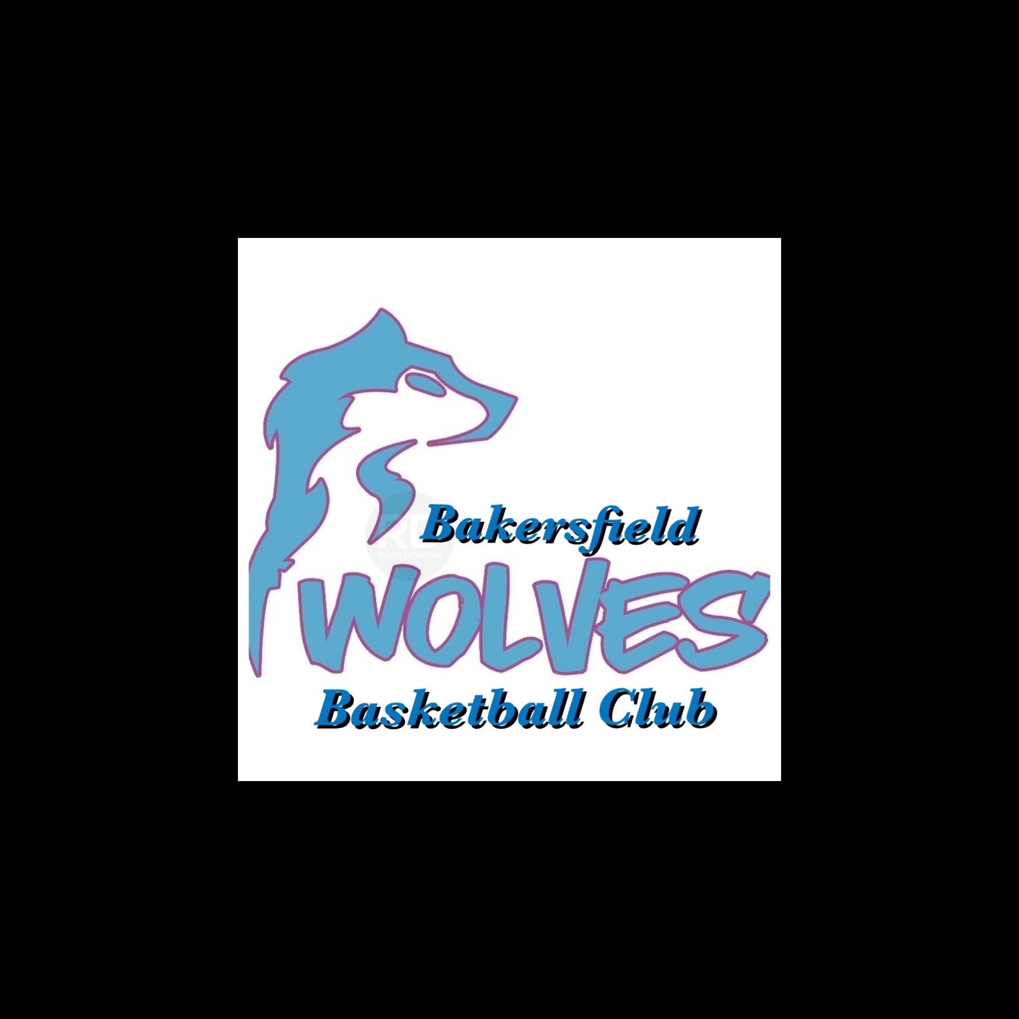 The official logo of Bakersfield Wolves Basketball Club