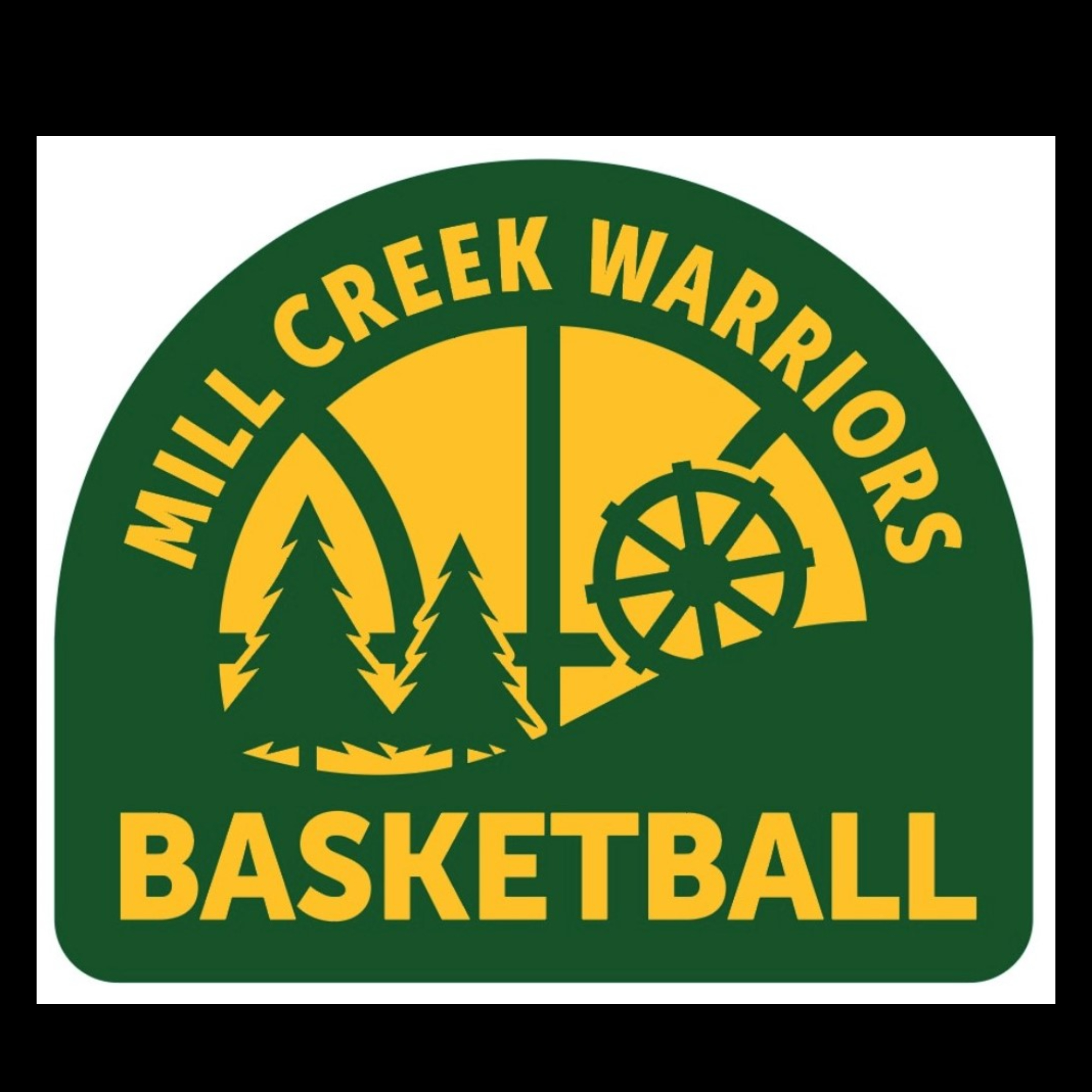 The official logo of Mill Creek Warriors Basketball Club